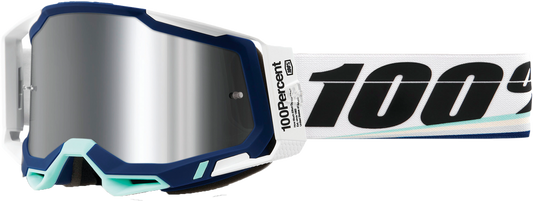 100% - 50010-00011 - RACECRAFT 2 GOGGLE ARSHAM MIRROR SLVR FLASH LENS