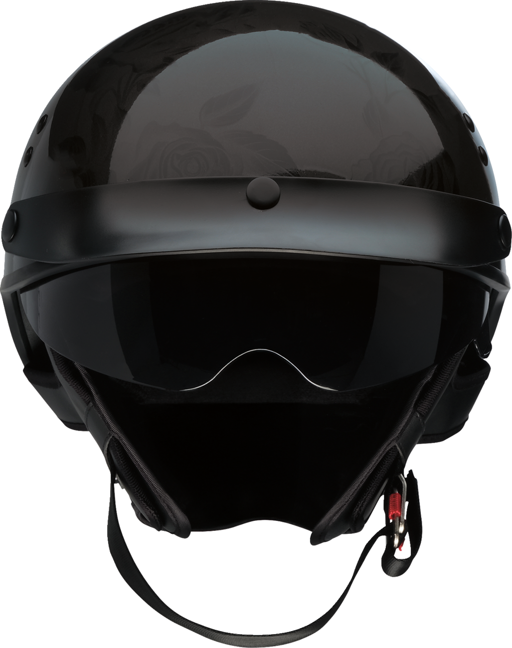 Z1R Vagrant NC Half Cruiser Helmet Rose Black