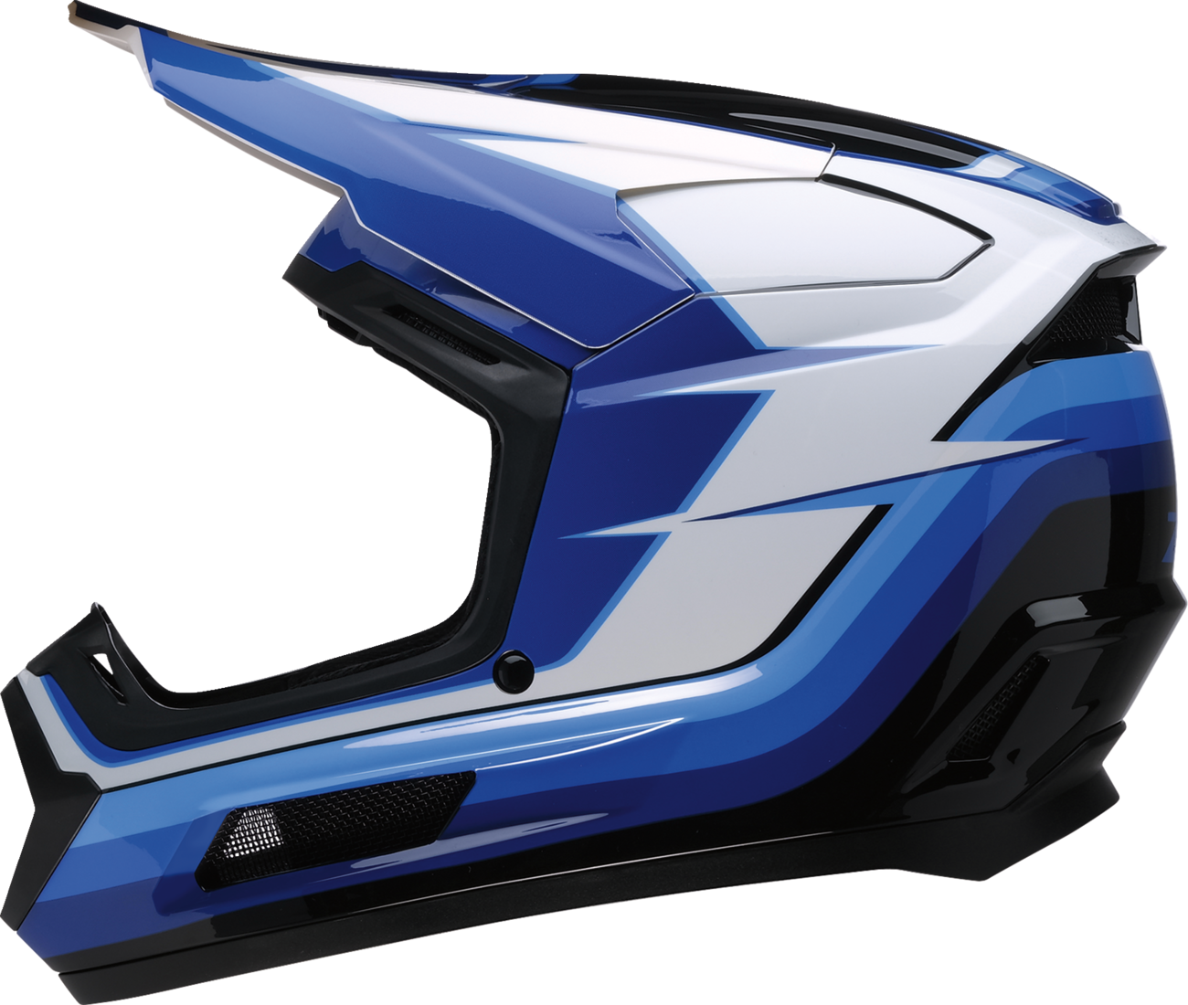 Z1R Youth Dirt Maxx Offroad Helmet Vortex Blue/White