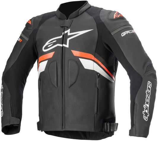 Alpinestars GP Plus R v3 Airflow Motorcycle Jacket Black/Red Fluo