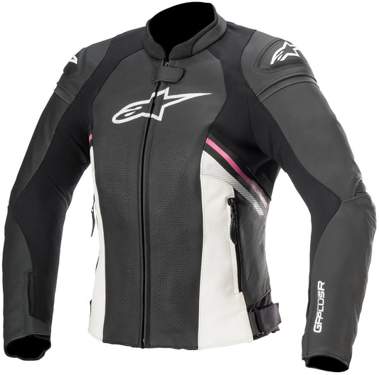 Alpinestars Stella GP Plus R v3 Airflow Motorcycle Jacket Black/White/Fuchsia