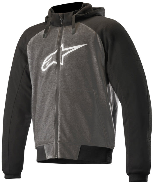 Alpinestars Chrome Sport Motorcycle Riding Hoodie Anthracite/Black/White