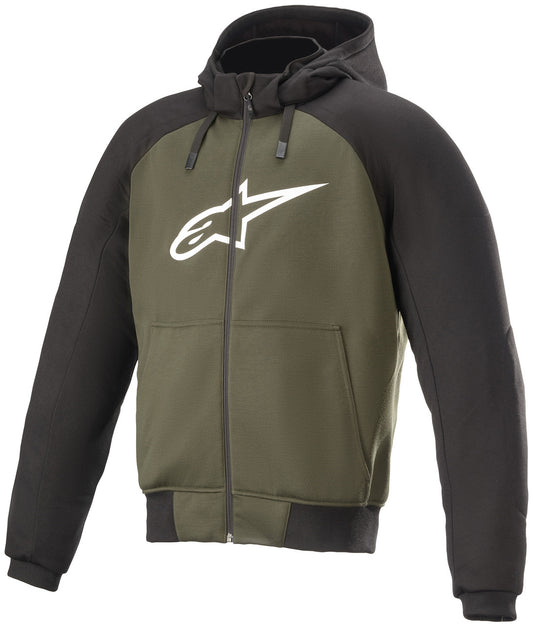 Alpinestars Chrome Sport Motorcycle Riding Hoodie Black/Forest