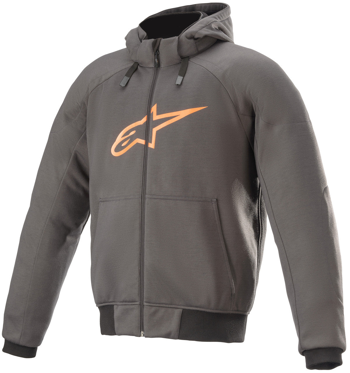 Alpinestars Chrome Sport Motorcycle Riding Hoodie Tar Gray/Flame Orange