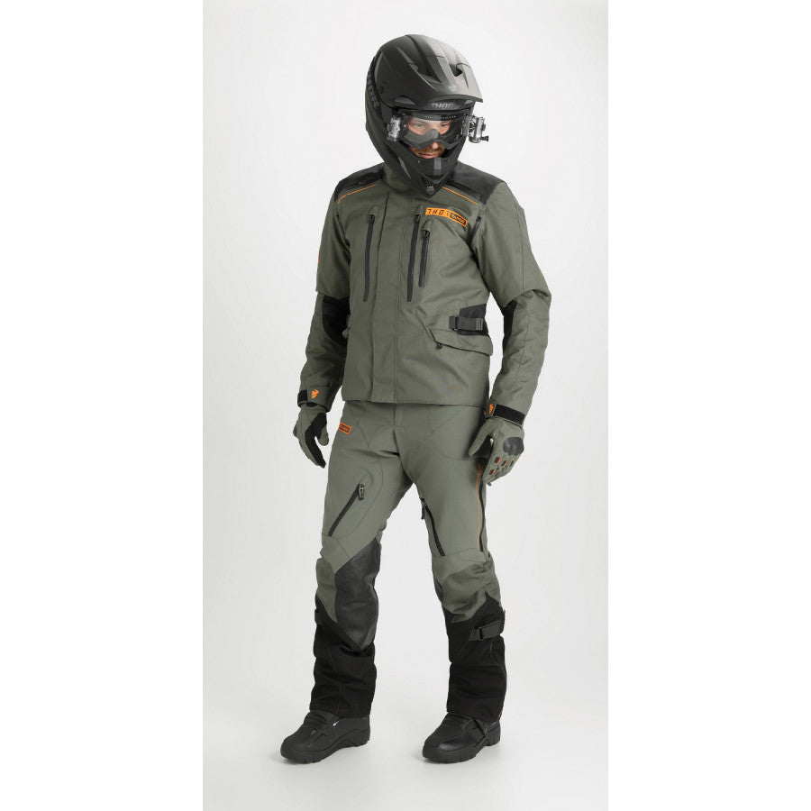 Thor 2024 Range Jersey Pant Combo Army Green/Orange