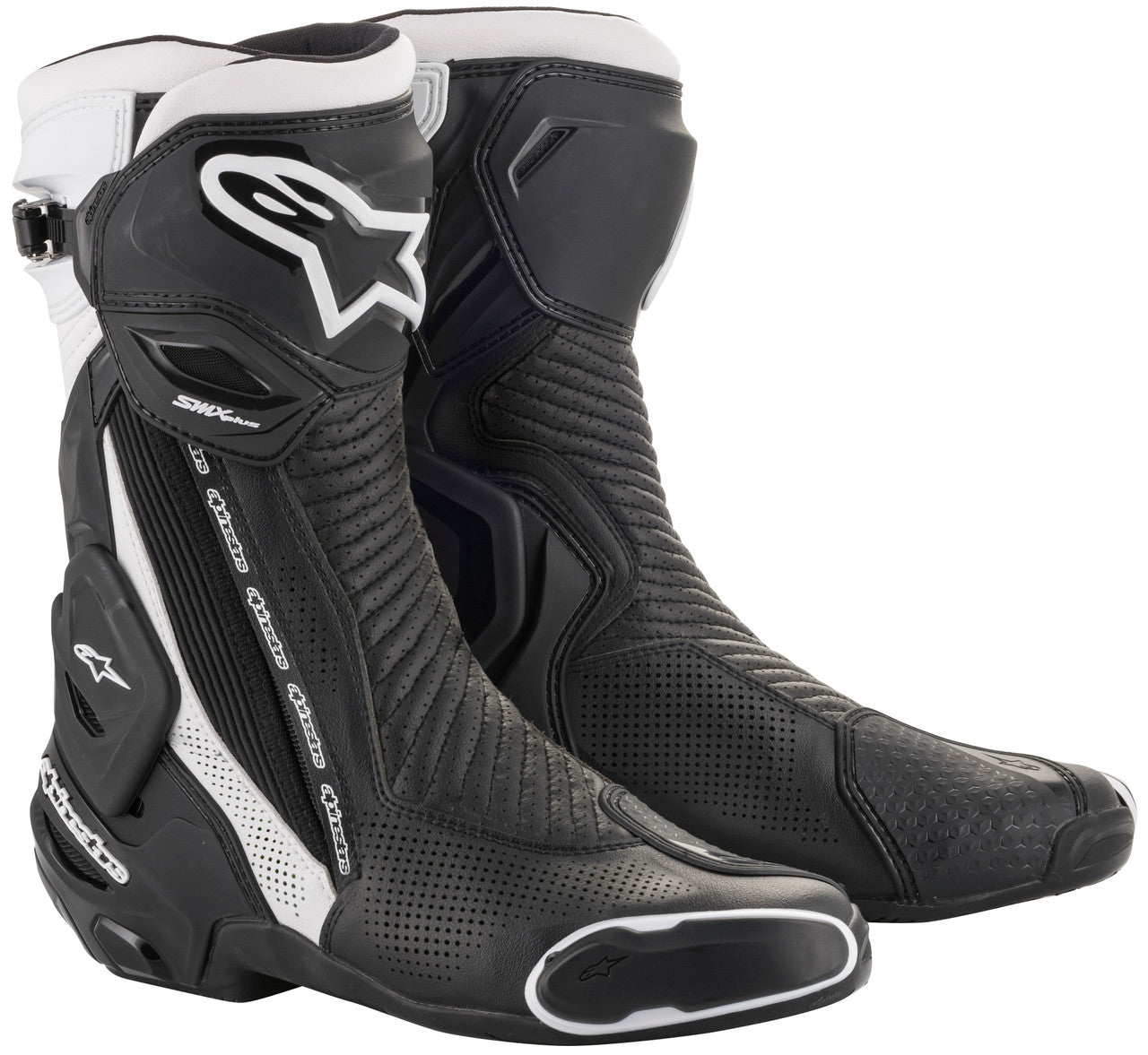 Alpinestars SMX Plus v2 Motorcycle Boots Black/White