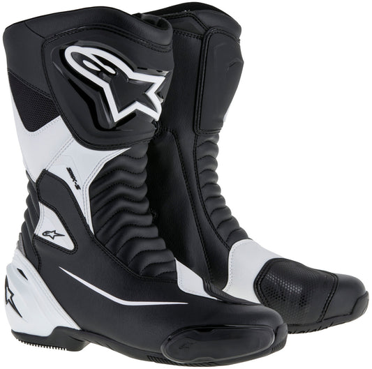 Alpinestars SMX S Motorcycle Boots Black/White