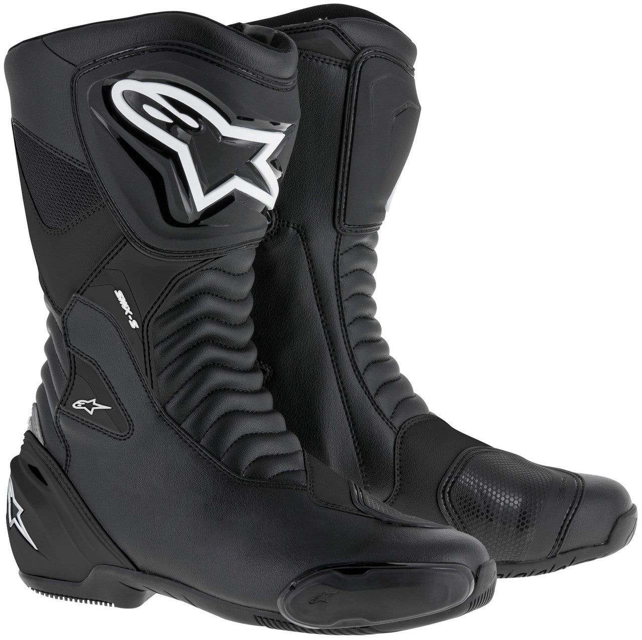 Alpinestars SMX S Motorcycle Boots Black/Black