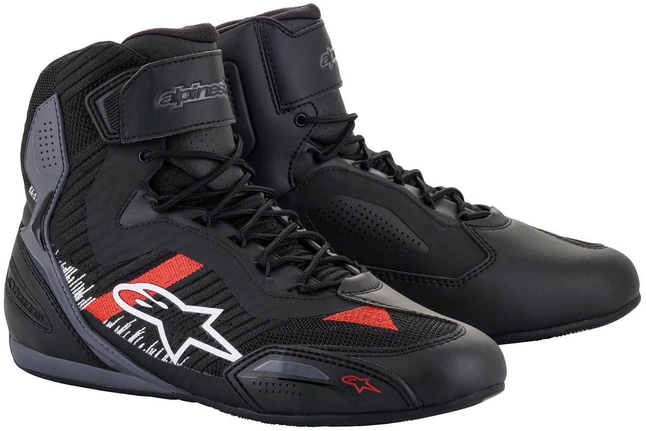 Alpinestars Faster 3 Rideknit Riding Shoes Black/Gray/Bright Red