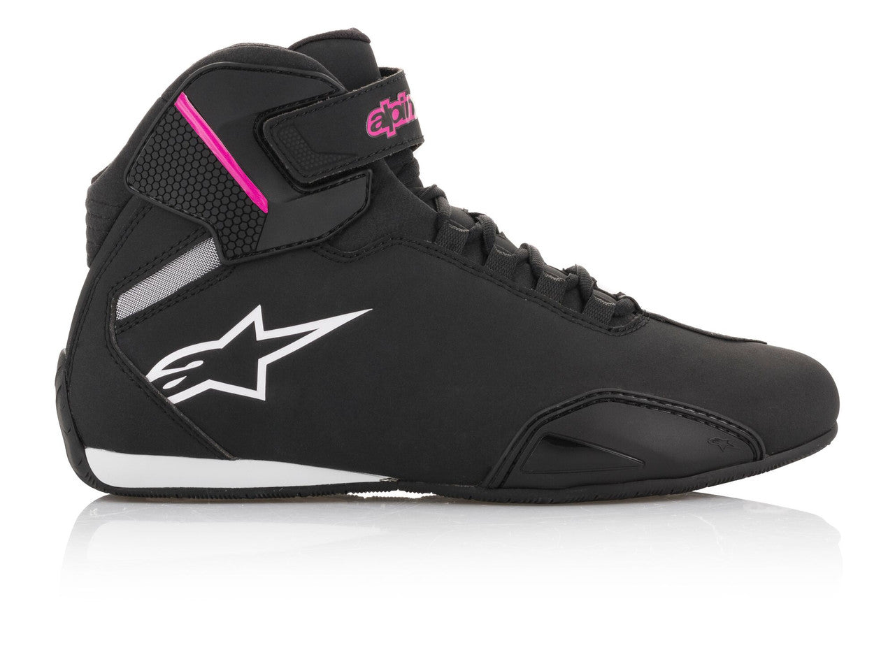 Alpinestars Stella Sektor Riding Shoes Black/Fuchsia