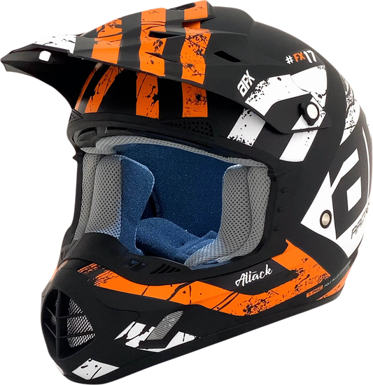AFX FX-17 Offroad Helmet Attack Matte Black/Orange