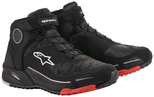 Alpinestars CR-X Drystar Riding Shoes Black/Camo/Red