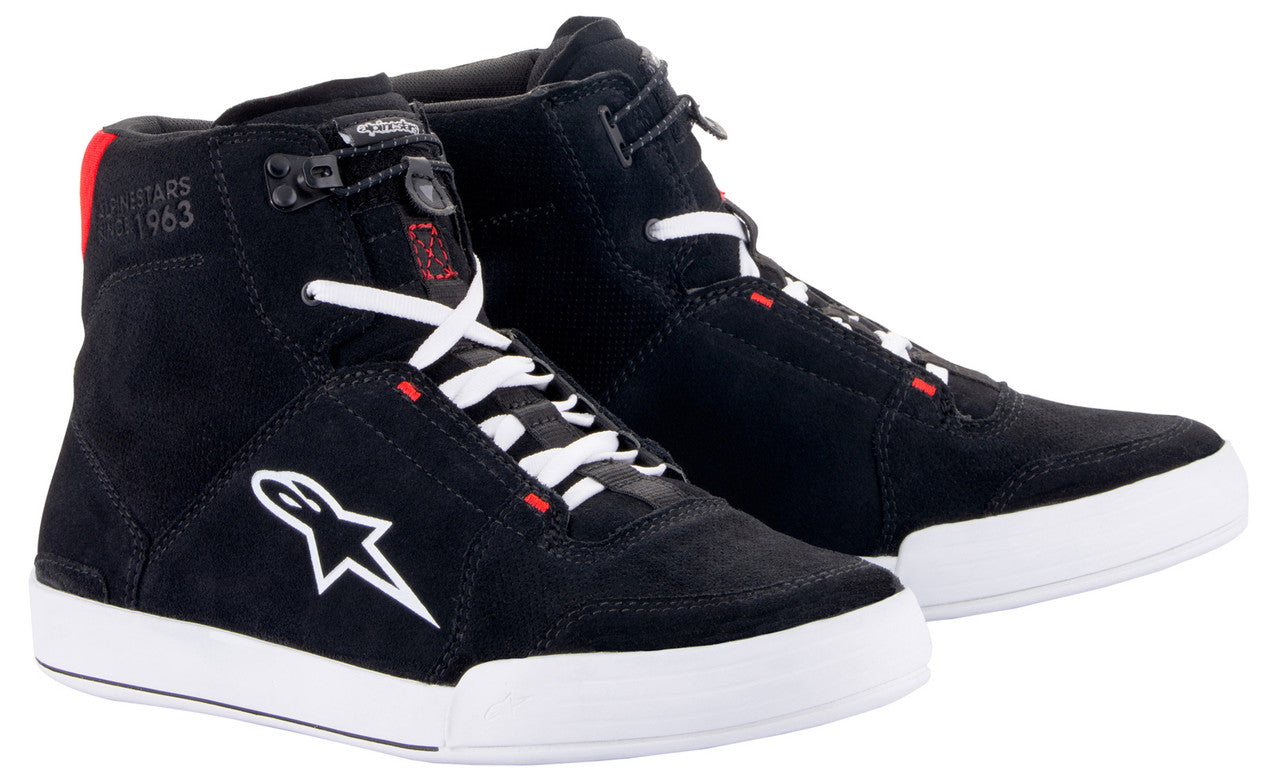 Alpinestars Chrome Riding Shoes Black/White/Bright Red