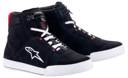 Alpinestars Chrome Riding Shoes Black/White/Bright Red