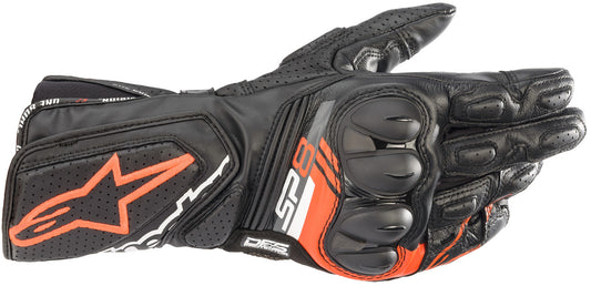 Alpinestars SP-8 v3 Motorcycle Gloves Black/White/Bright Red
