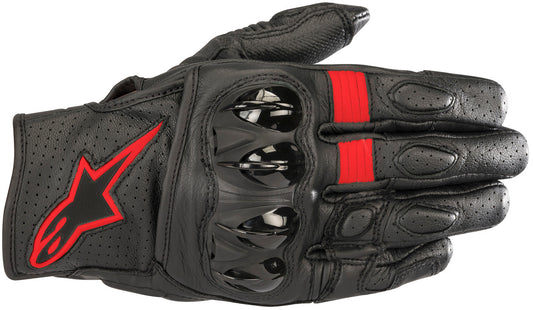 Alpinestars Celer v2 Motorcycle Gloves Black/Red Fluo