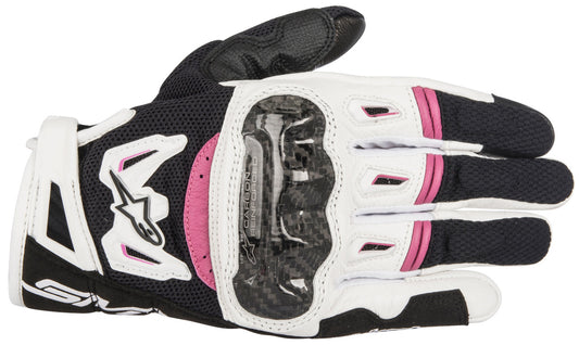 Alpinestars Stella SMX-2 Air v2 Motorcycle Gloves Black/White/Fuchsia