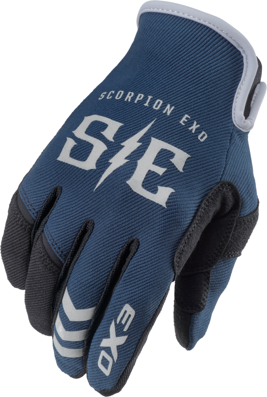 Scorpion Air-Stretch Gloves Charge Blue/Grey