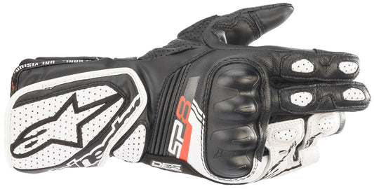 Alpinestars Stella SP-8 v3 Motorcycle Gloves Black/White