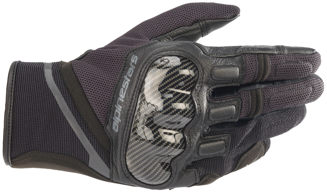 Alpinestars Chrome Motorcycle Gloves Black/Tar Gray