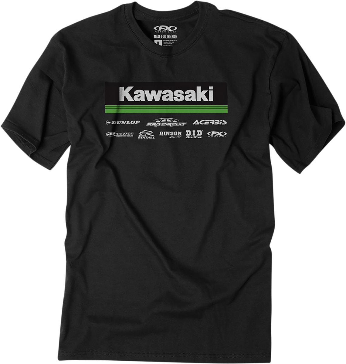 Factory Effex Kawasaki Racewear T-Shirt Black