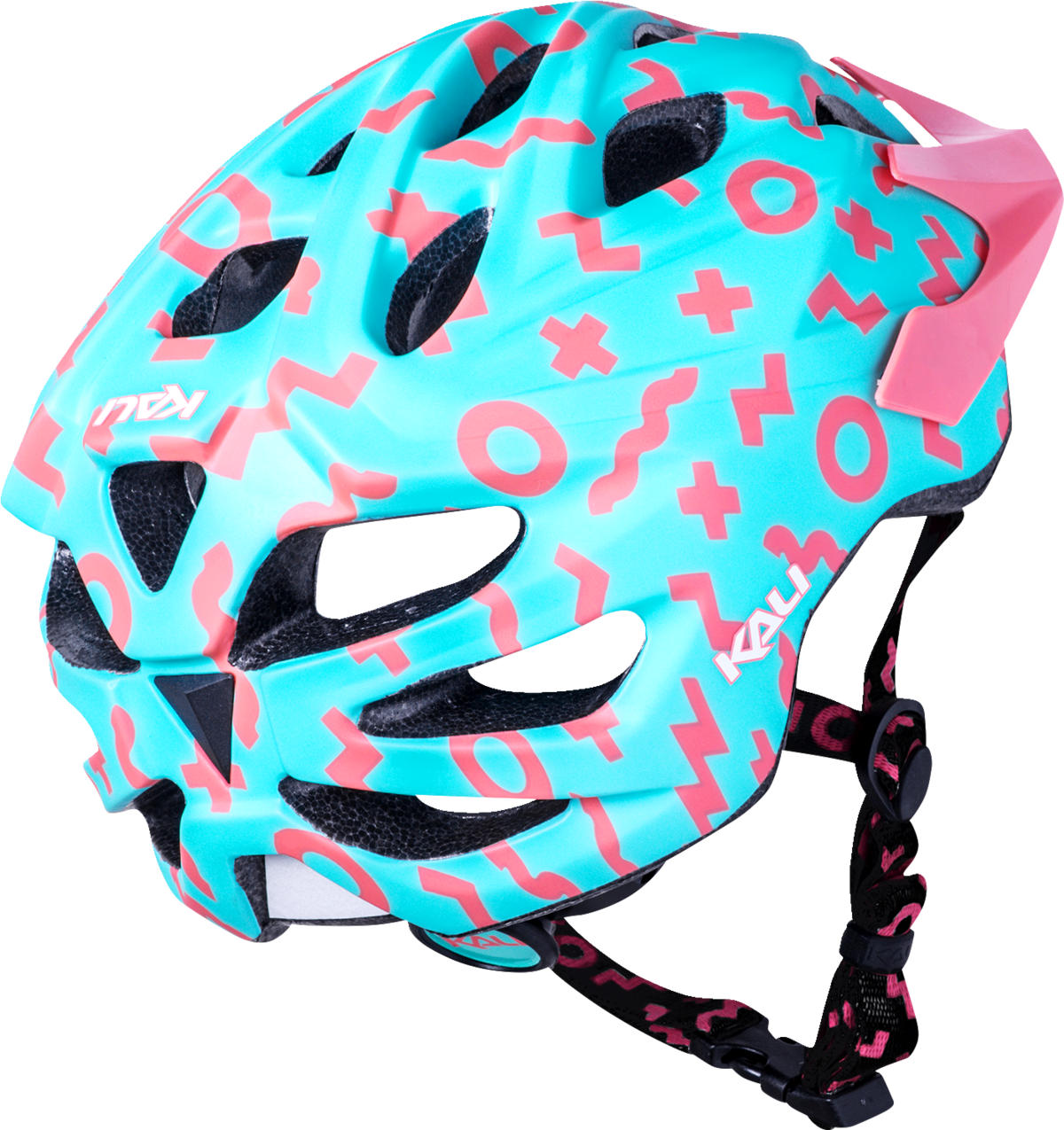 Kali Youth Chakra Plus Zwiggles Bicycle Helmet Zwiggles Matte Seafoam/Salmon