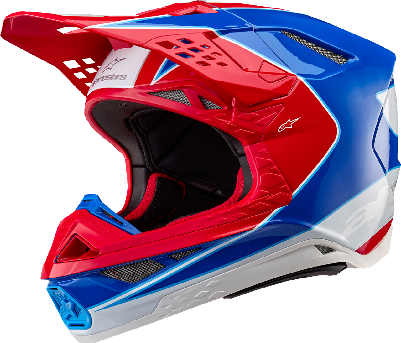 Alpinestars 2024 Supertech M10 Aeon MIPS Helmet - Bright Red/Blue
