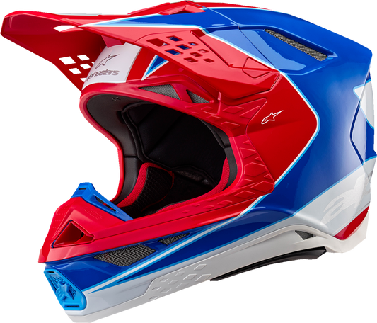 Alpinestars 2024 Supertech M10 Aeon MIPS Helmet - Bright Red/Blue