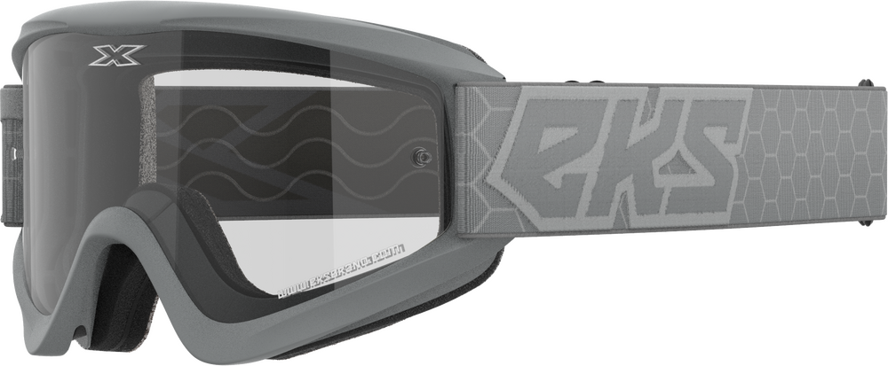 EKS BRAND - 067-60440 - FLAT OUT CLEAR GOGGLE GREY CLEAR