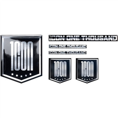 Icon 2019 One Thousand Decal - Chrome