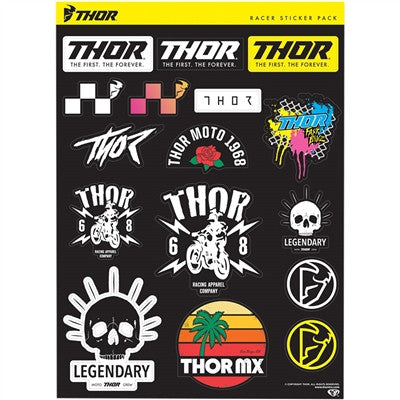 Thor Race Sticker Decal Sheet