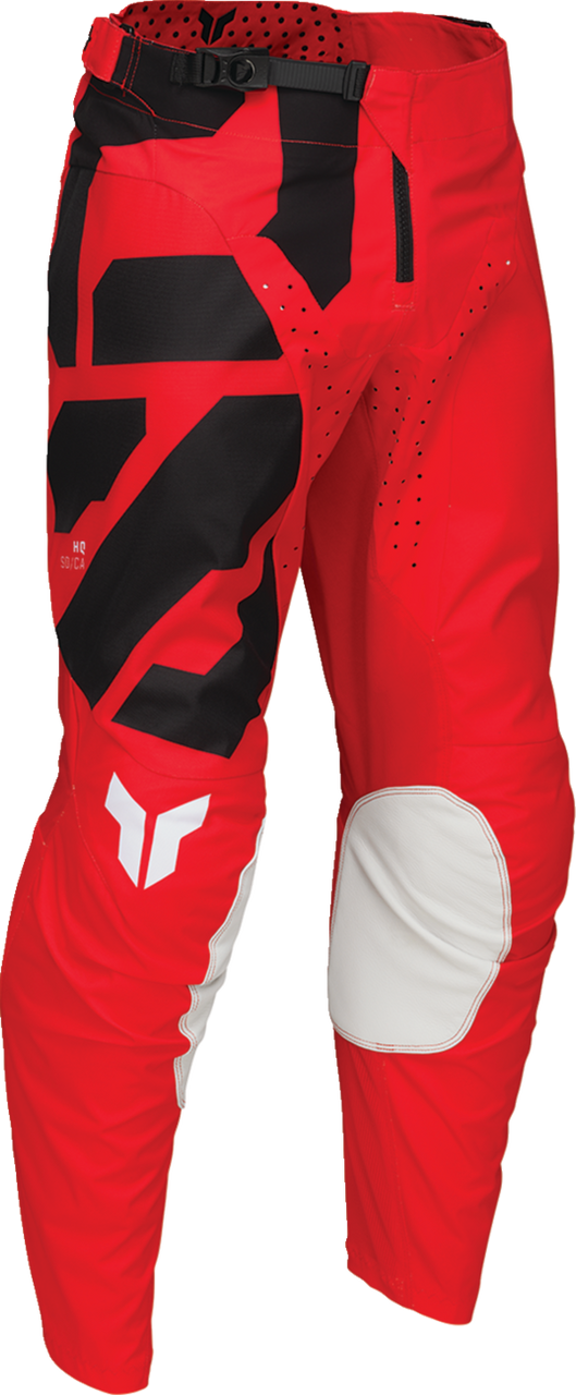 Thor 2025 Youth LAUNCHMODE Forge Jersey Pant Combo Red