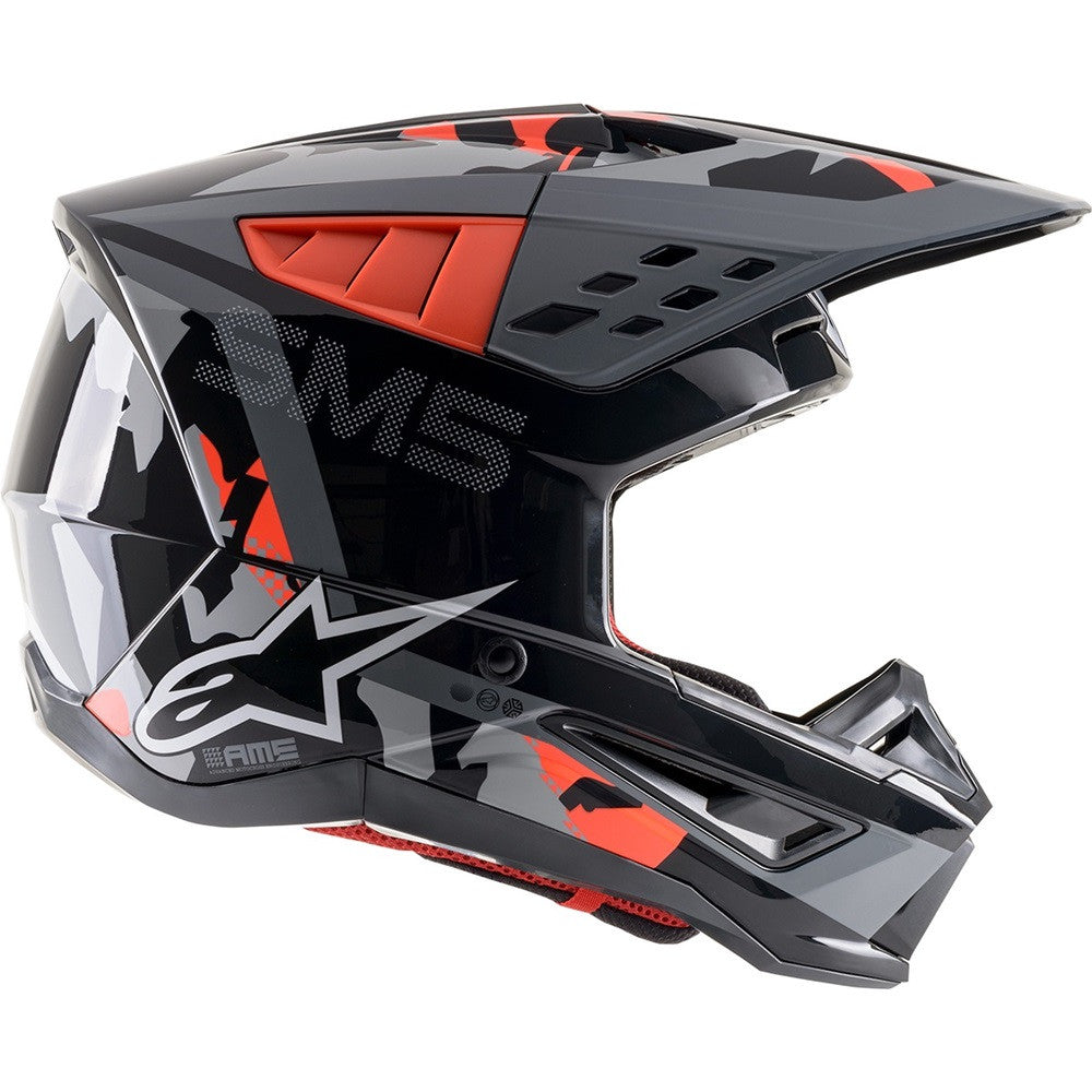 Alpinestars SM5 Rover Offroad Helmet Gray/Red