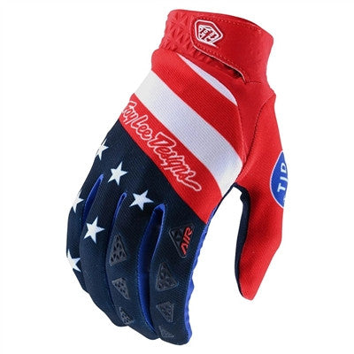 Troy Lee Designs 2021 Limited Edition Air Gloves - Stars & Stripes Red/Blue