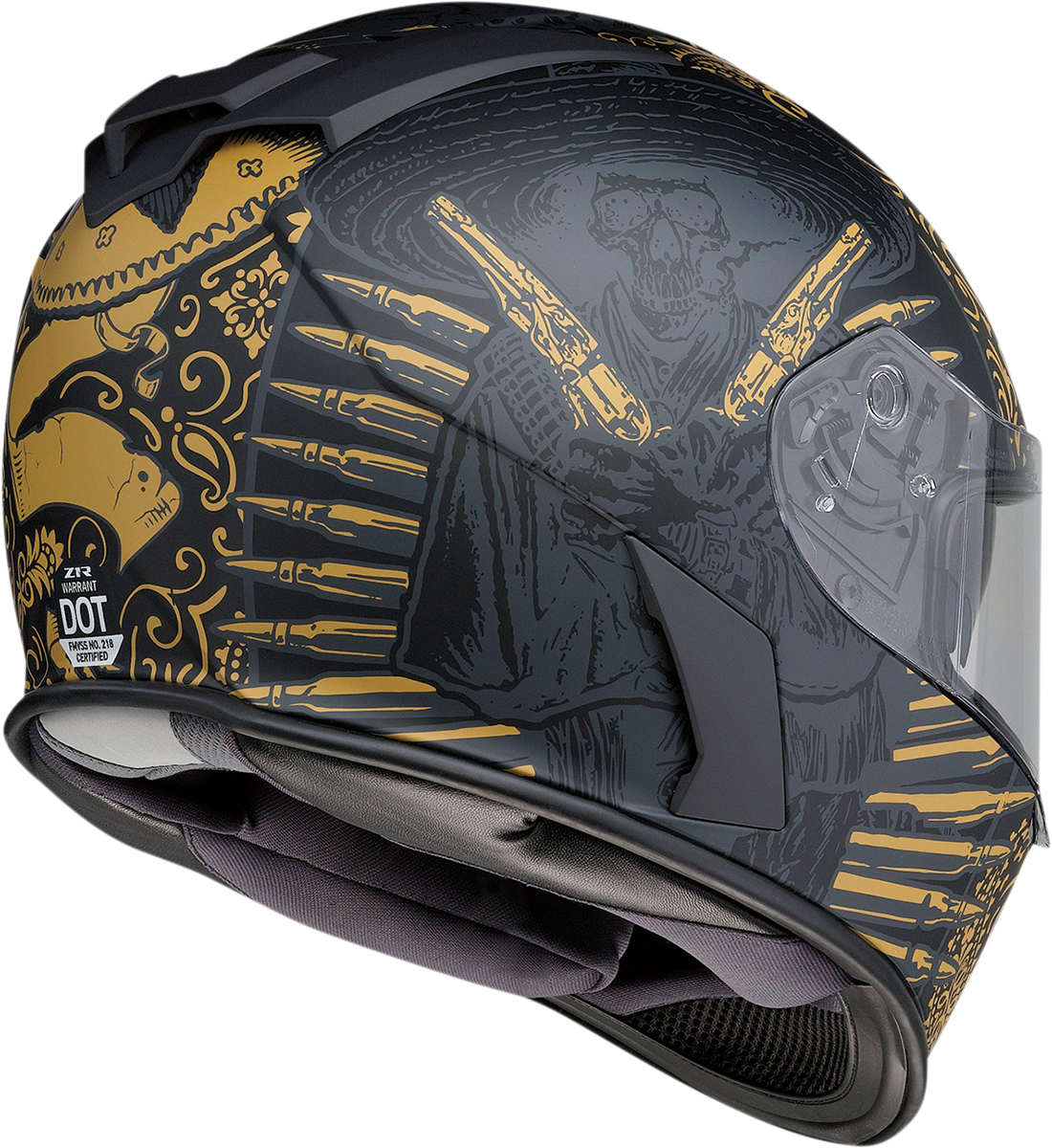 Z1R Warrant Sombrero Full Face Helmet Black/Gold