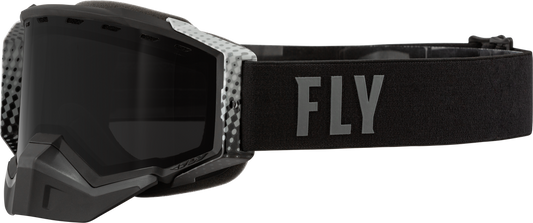 FLY RACING - 37-50330 - ZONE PRO SNOW GOGGLE BLK/GREY W/ BLACK/POLARIZED SMOKE LENS