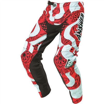 Answer Racing 2021 Youth Akron Hypno Pants - Seafoam/Pink/Tar