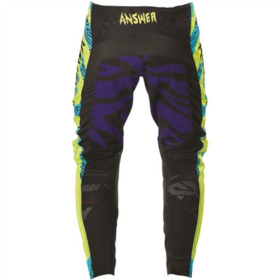 Answer Racing 2021 Youth Akron Hypno Pants - Hyper Acid/Astana/Purple