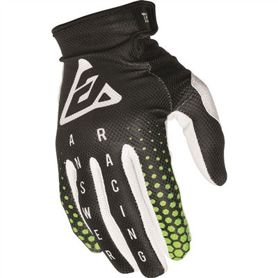 Answer Racing 2021 Youth AR1 Swish Gloves - Black/Green/White