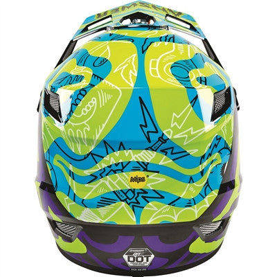 Answer Racing 2021 AR3 Hypno Helmet - Hyper Acid/Astana/Purple