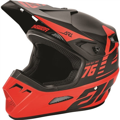 Answer Racing 2022 AR1 Bold Helmet - Black/Red