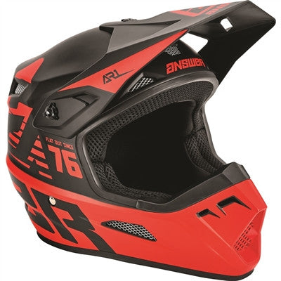 Answer Racing 2022 AR1 Bold Helmet - Black/Red
