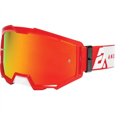 Answer Racing Apex 3 Goggle - White/Red