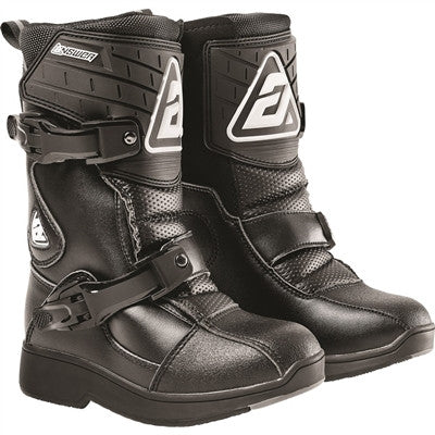 Answer Racing 2022 Kids Peewee Boots - Black/Black