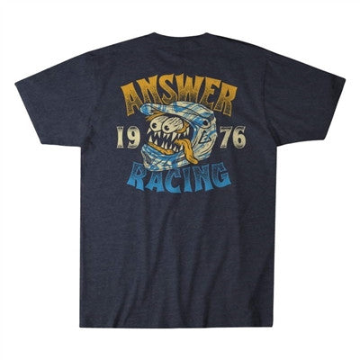Answer Racing Monster Helmet Logo Tee - Navy