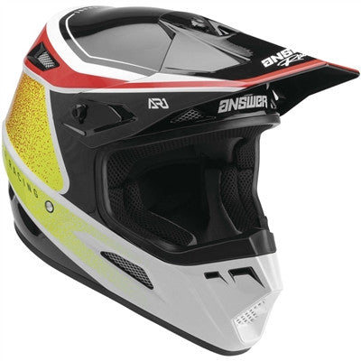 Answer Racing 2022 AR1 Vivid Helmet - Answer Red/White/Hyper Acid