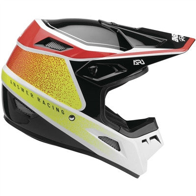 Answer Racing 2022 AR1 Vivid Helmet - Answer Red/White/Hyper Acid