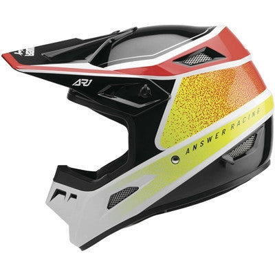 Answer Racing 2022 AR1 Vivid Helmet - Answer Red/White/Hyper Acid