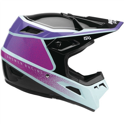 Answer Racing 2022 Womens AR1 Vivid Helmet - Purple/Rhodamine Seafoam