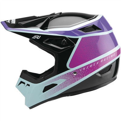 Answer Racing 2022 Womens AR1 Vivid Helmet - Purple/Rhodamine Seafoam